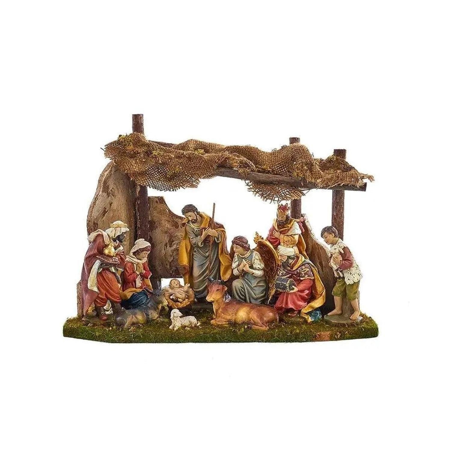 Kurt Adler Nativity Set with 11 Figures and Stable