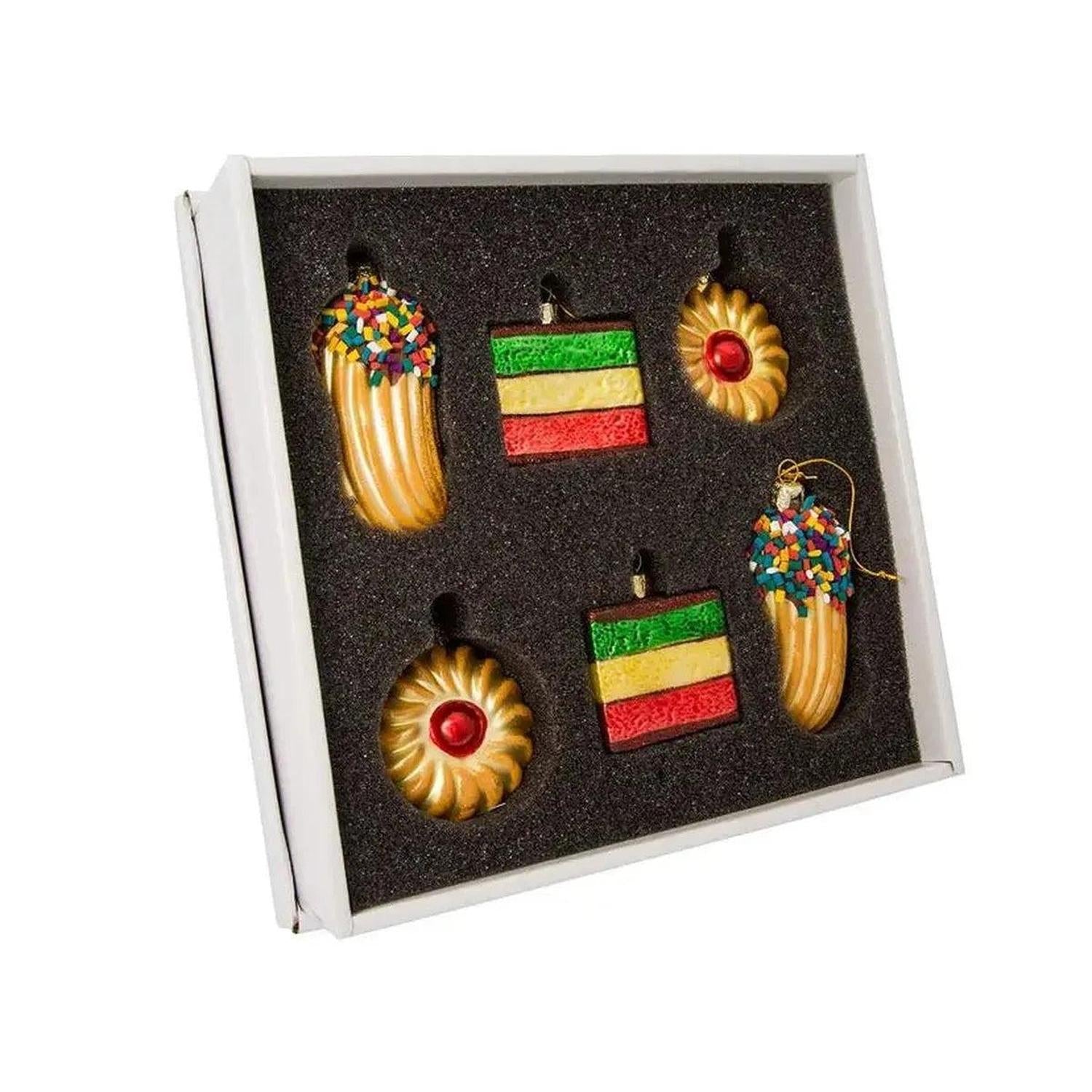 Kurt Adler Noble Gems™ Cookie Glass Ornaments, 6-Piece Box Set