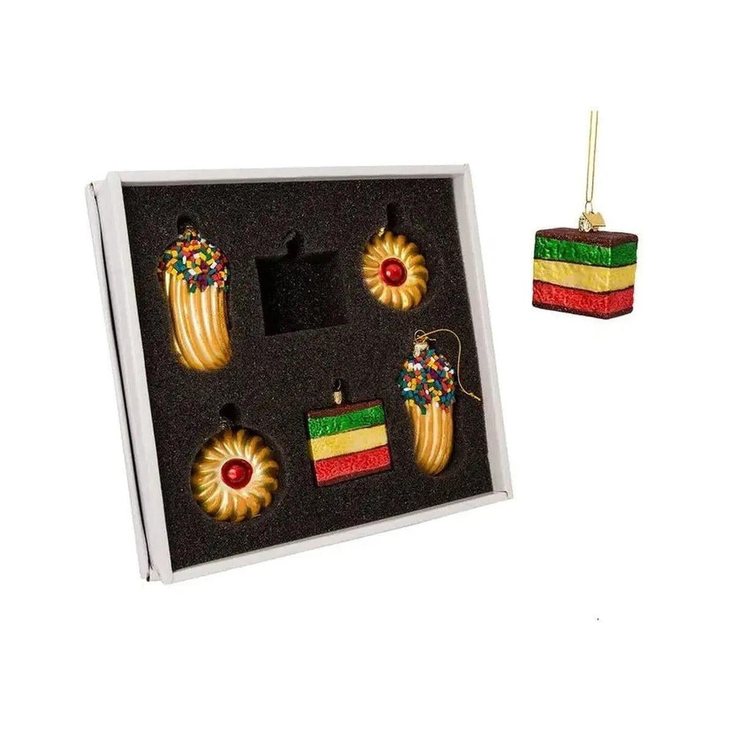 Kurt Adler Noble Gems™ Cookie Glass Ornaments, 6-Piece Box Set