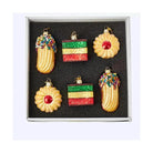 Kurt Adler Noble Gems™ Cookie Glass Ornaments, 6-Piece Box Set
