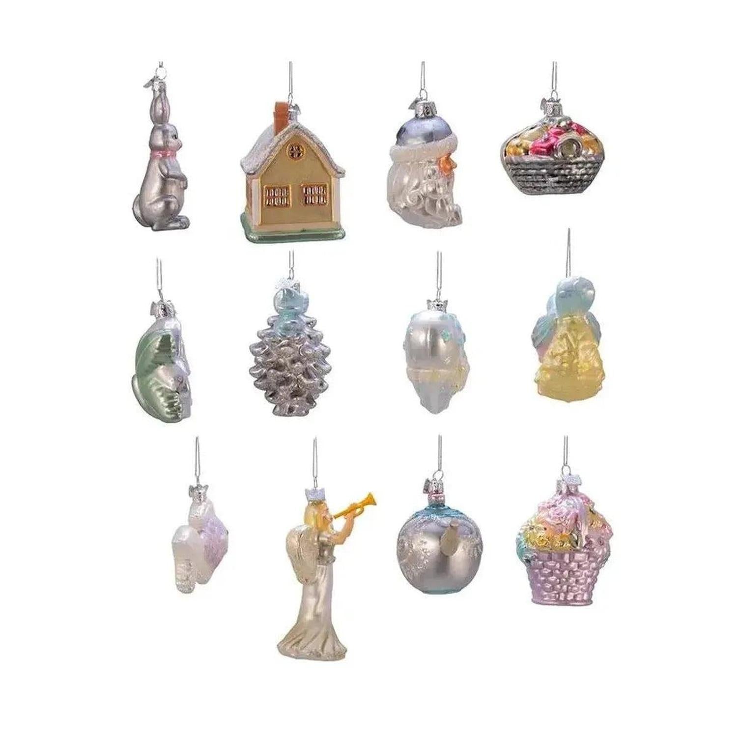 Kurt Adler Noble Gems™ Newlywed's Glass Tree Box, Set of 12