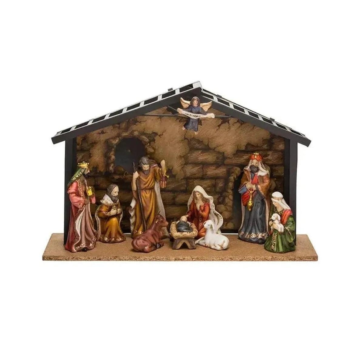 Shop For Kurt Adler Porcelain Nativity Set With Stable, 10 - Piece Set