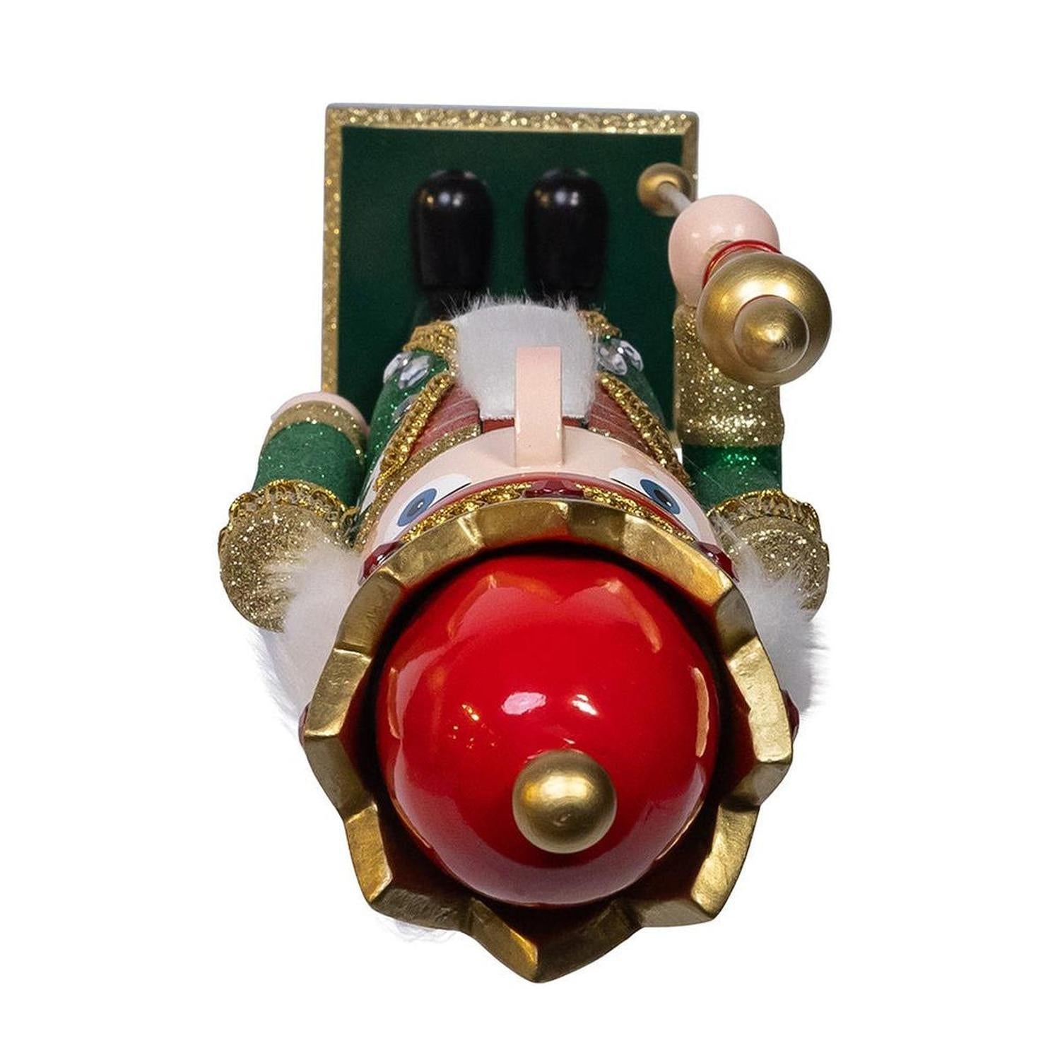 Kurt Adler stately 22-Inch Red and Green King Nutcracker