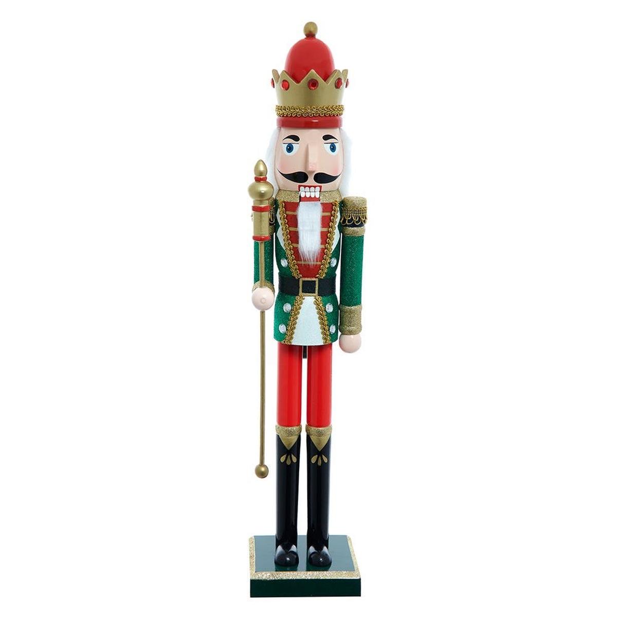 Shop For Kurt Adler stately 22 - Inch Red and Green King Nutcracker