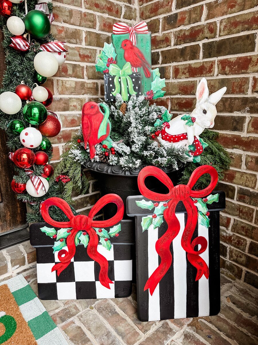 Shop For Large Metal Elegant Gift Boxes: Black/White, Set of 2