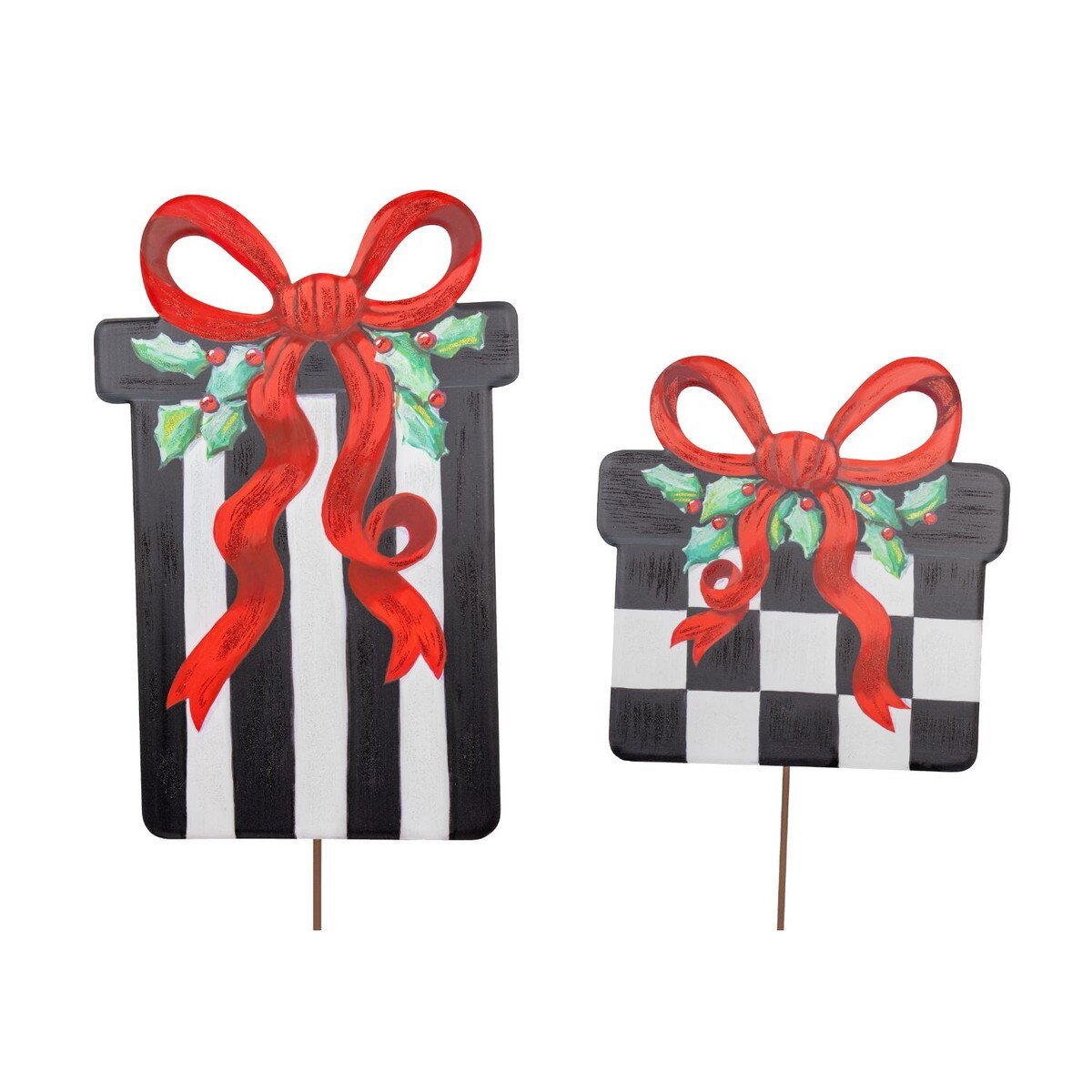 Shop For Large Metal Elegant Gift Boxes: Black/White, Set of 2