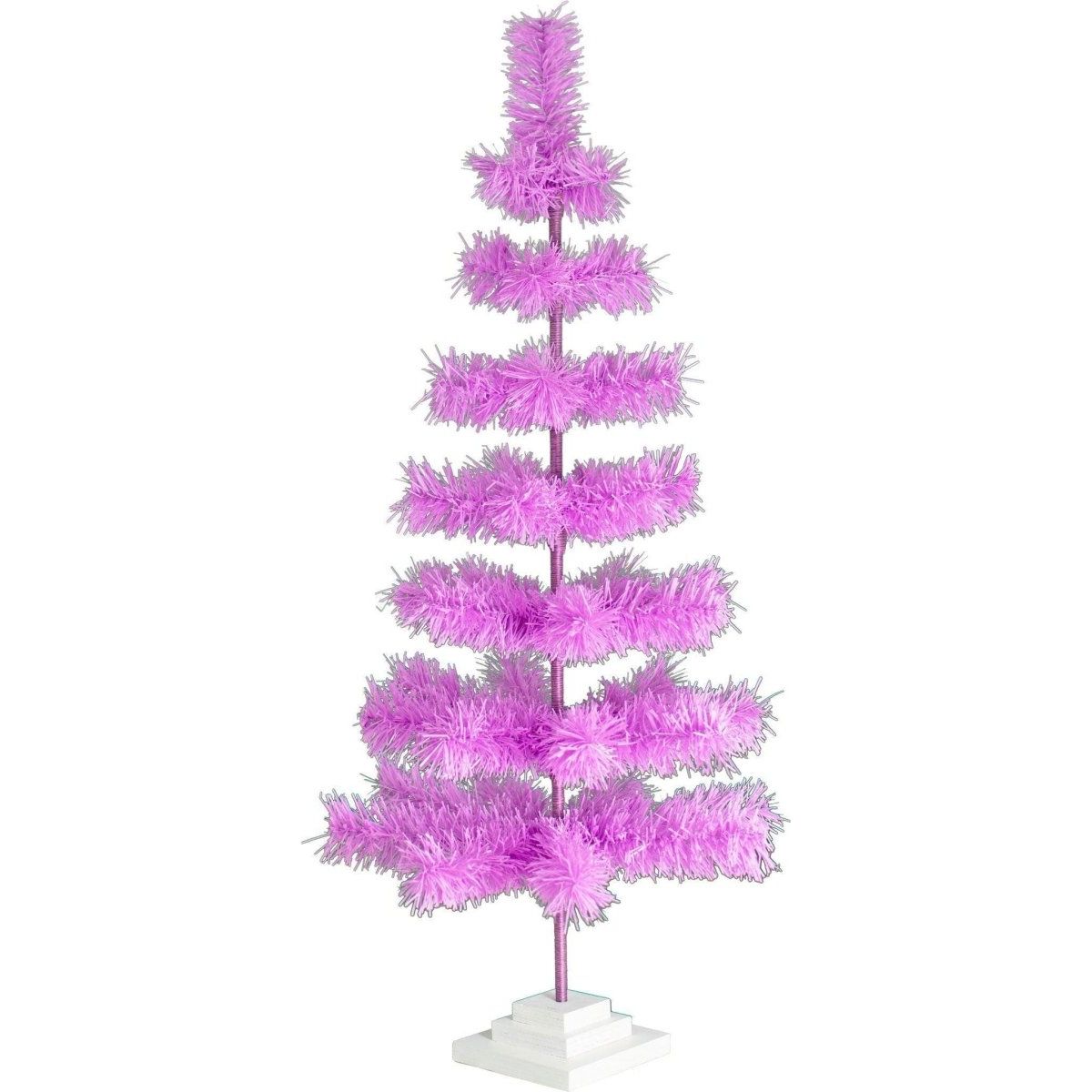 Shop For Lavender Tinsel Christmas Tree