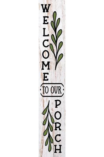 Shop For Leaves Sweet Porch Leaner Welcome Sign