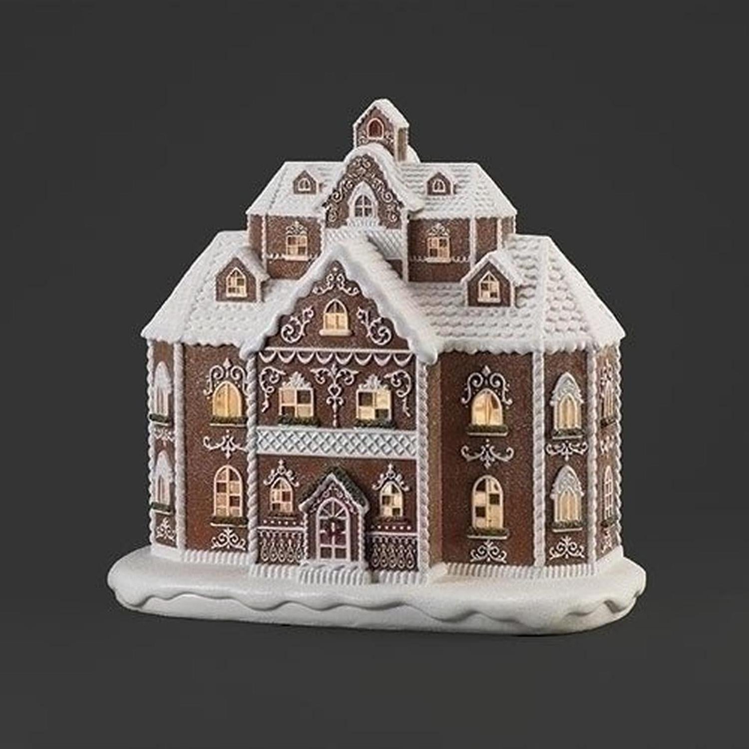 LED Lighted Gingerbread Mansion