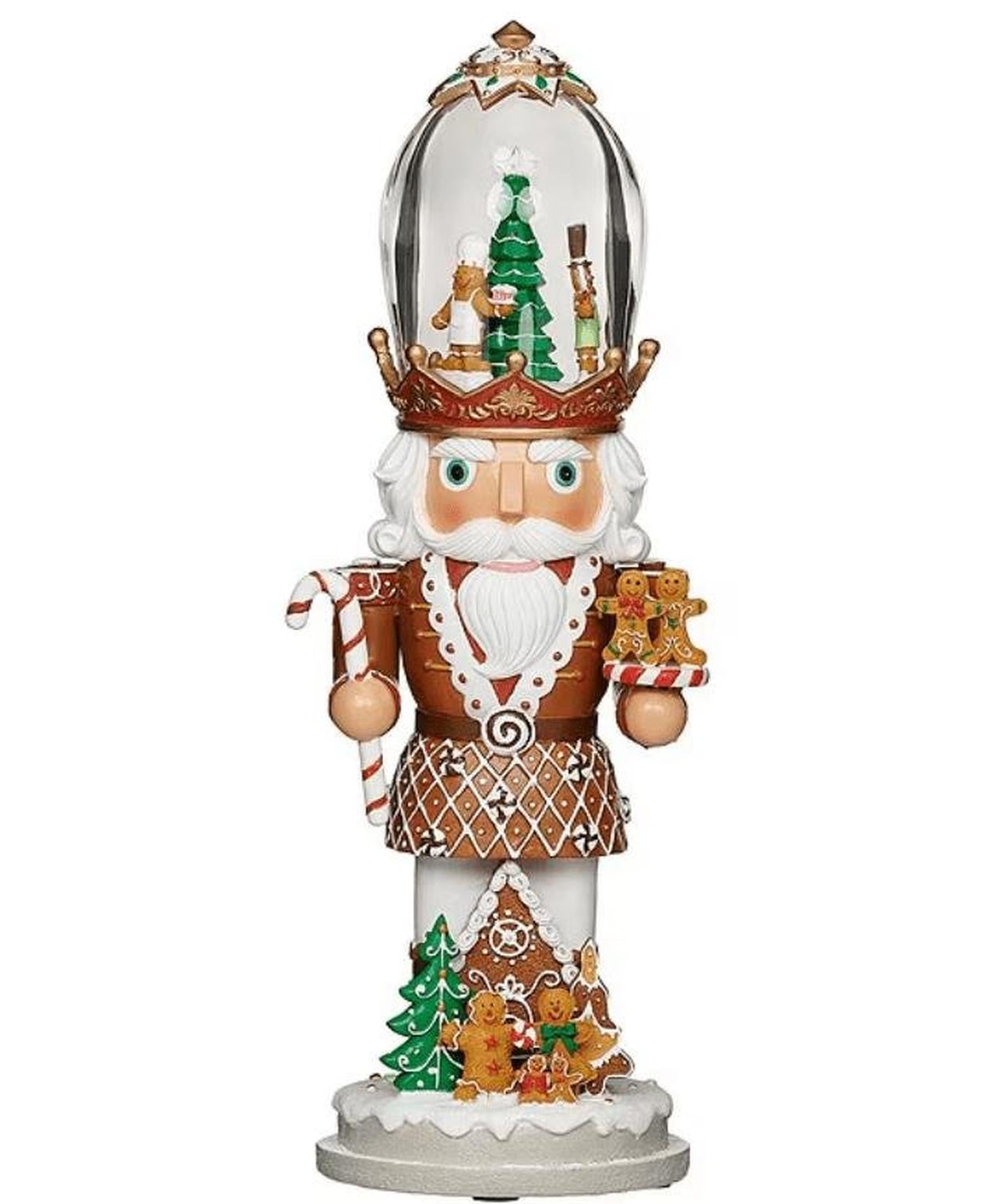 LED Lighted Musical Gingerbread Nutcracker