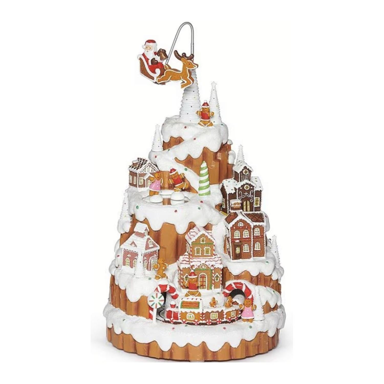 LED Musical Gingerbread Mountain House