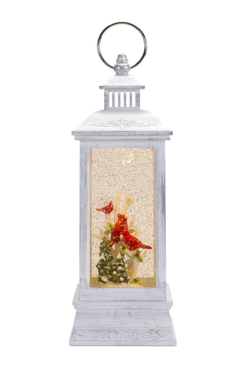 Shop For LED Snow Globe Lantern with Cardinal Bird Scene 84555DS