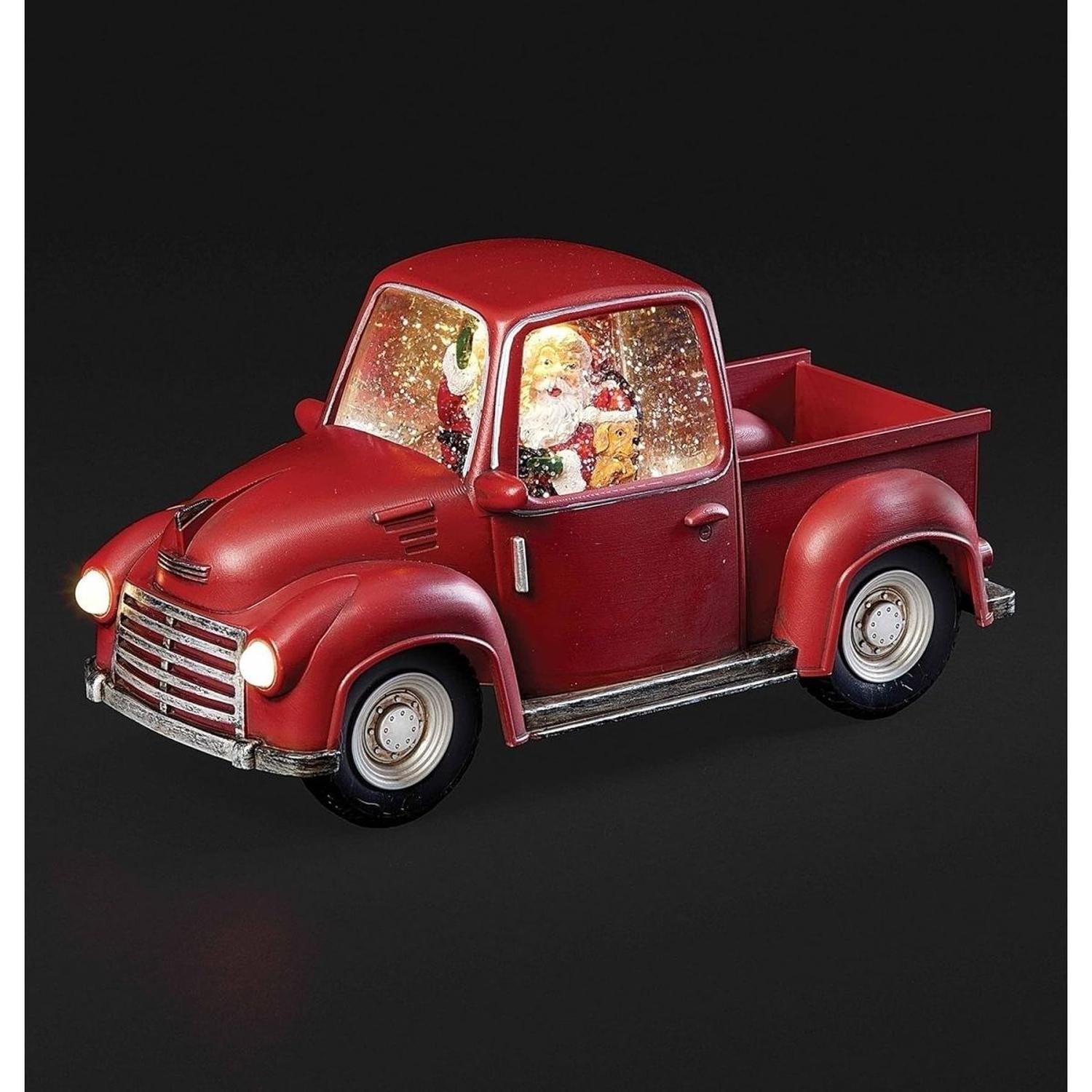 Shop For LED Snow Globe Truck with Santa 11.25"L at Michelle's aDOORable Creations