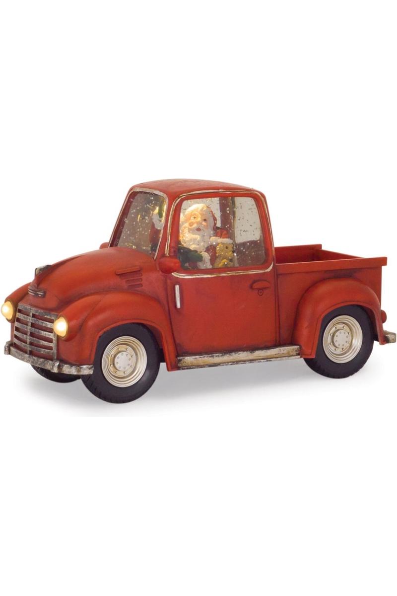 Shop For LED Snow Globe Truck with Santa 11.25"L 76860DS