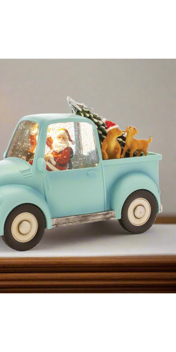 Shop For LED Snow Globe Truck with Santa and Dogs 86135DS