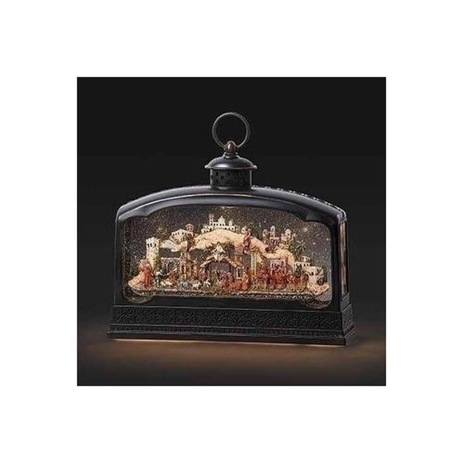 Led Swirl Nativity Music Lantern