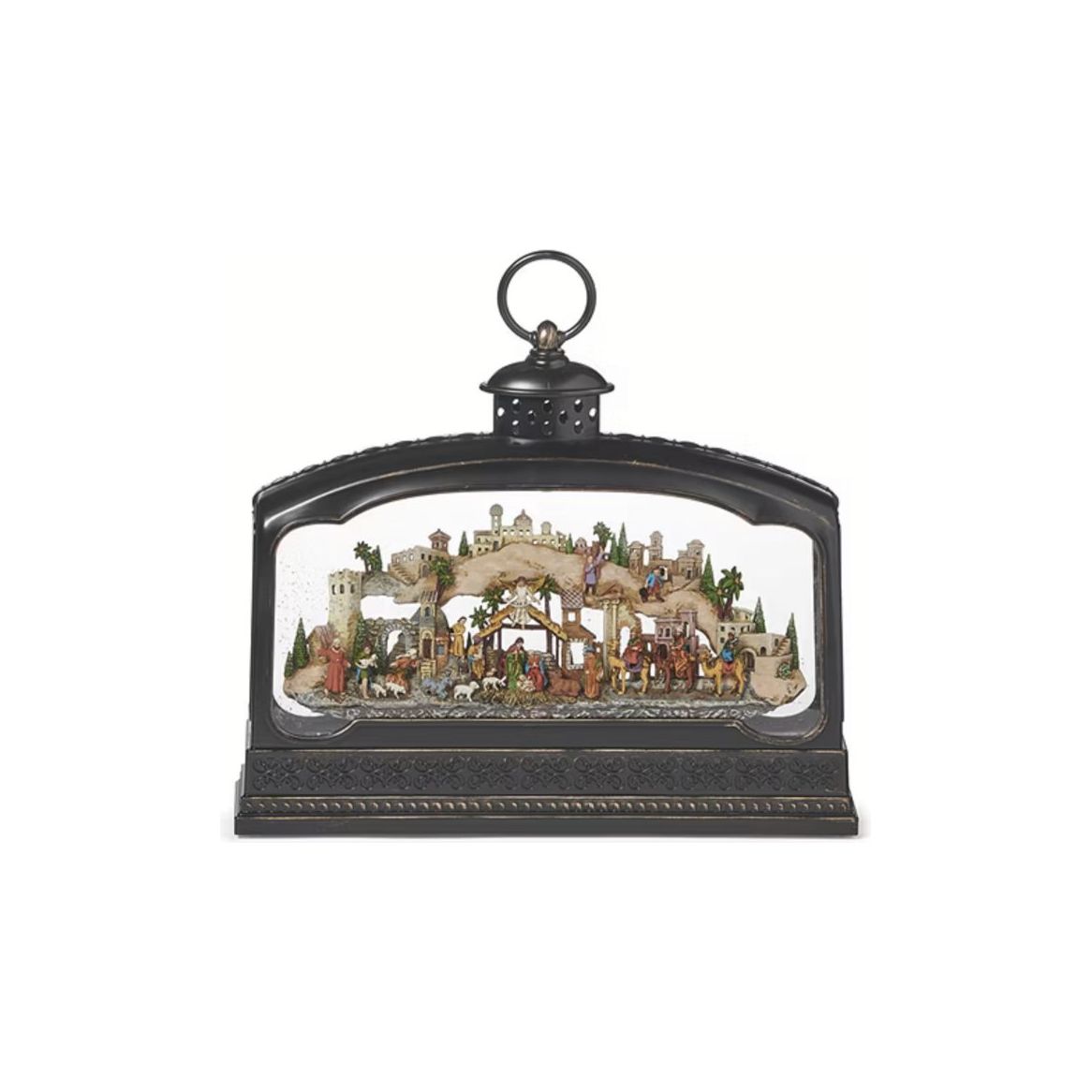 Shop For Led Swirl Nativity Music Lantern at Michelle's aDOORable Creations
