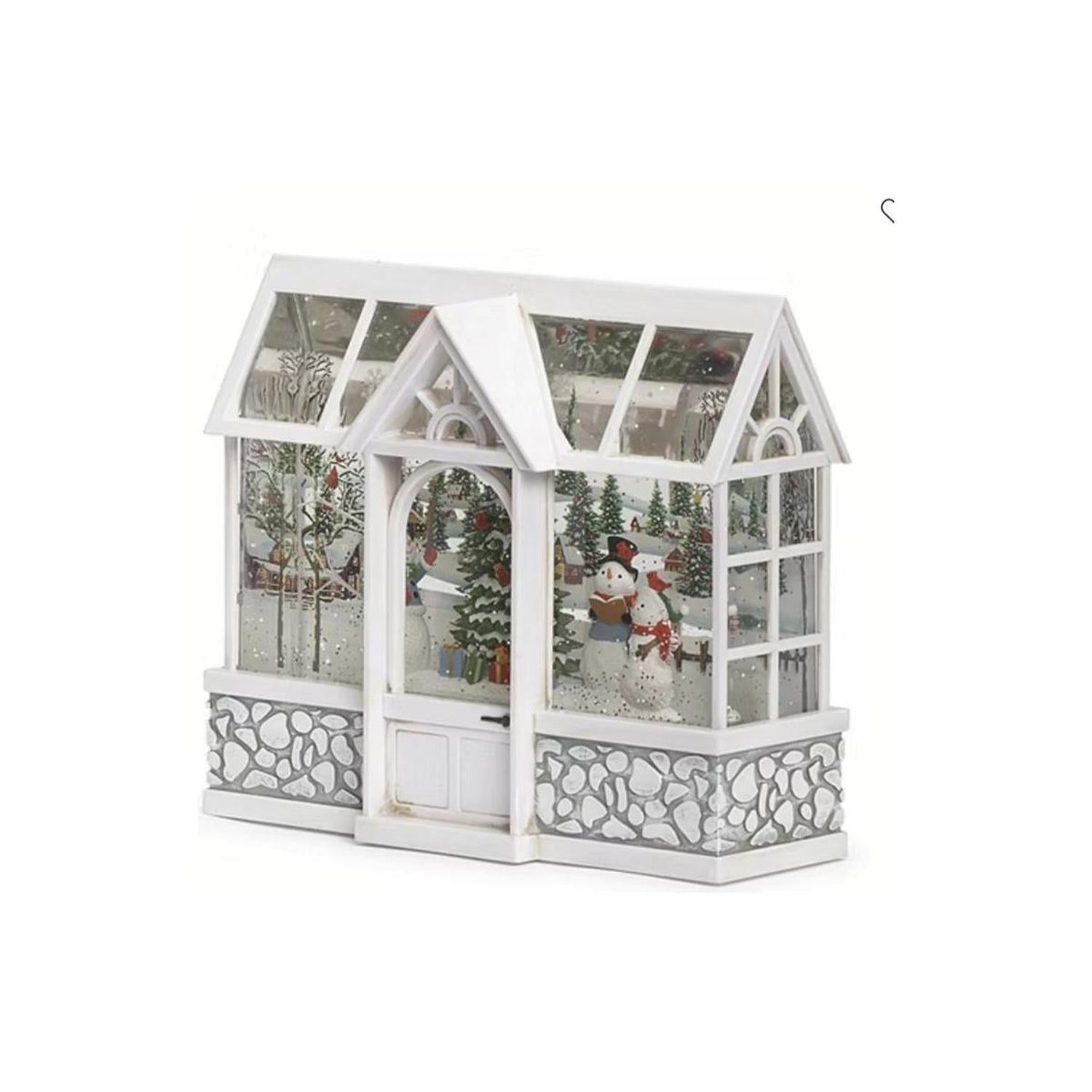 Led Swirl Snowman Choir Snow Globe