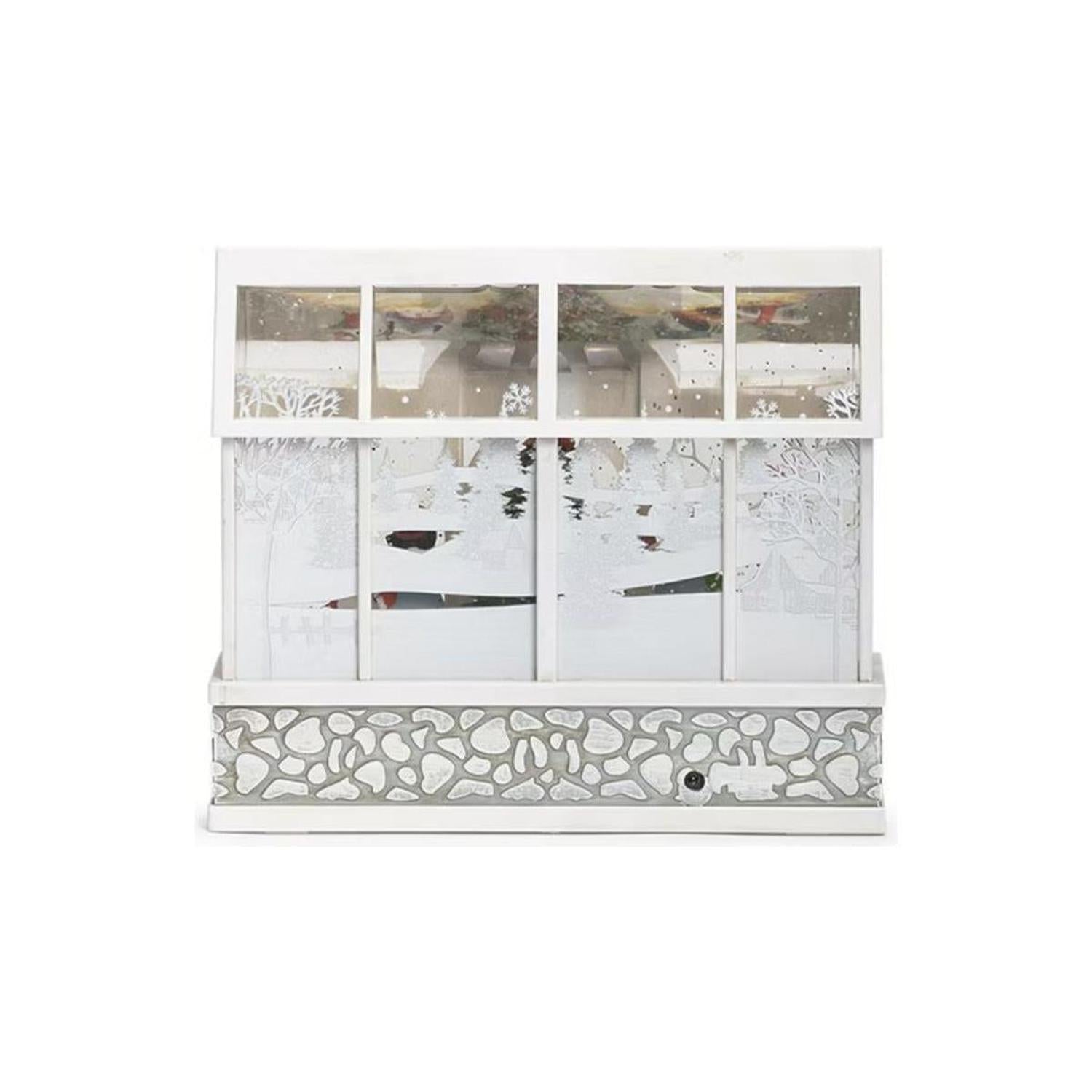 Led Swirl Snowman Choir Snow Globe