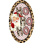 Shop For Leopard Santa Ho Ho Ho Oval Sign