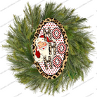 Shop For Leopard Santa Ho Ho Ho Oval Sign