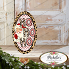 Shop For Leopard Santa Ho Ho Ho Oval Sign
