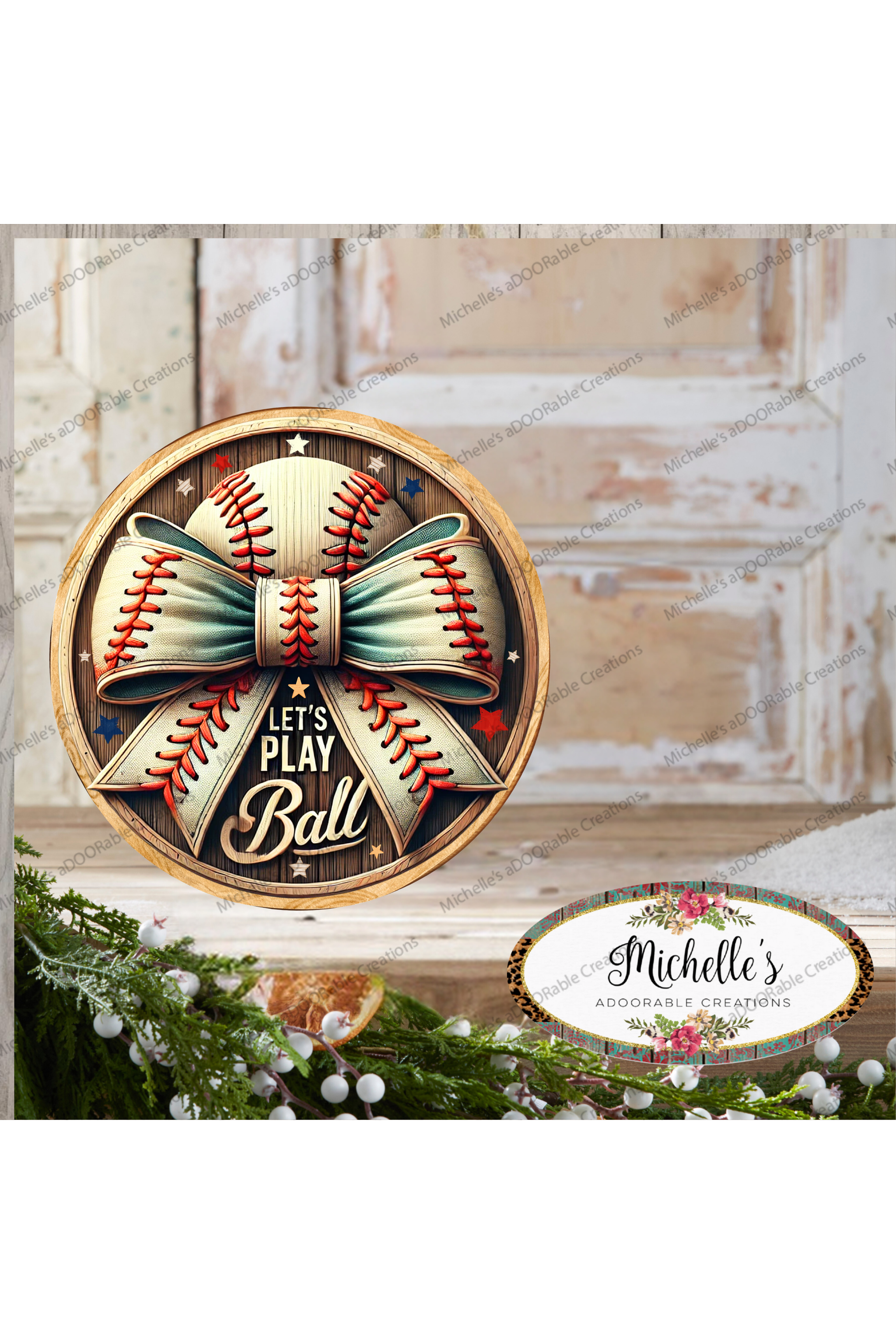 Shop For Let's Play Ball Baseball Sign