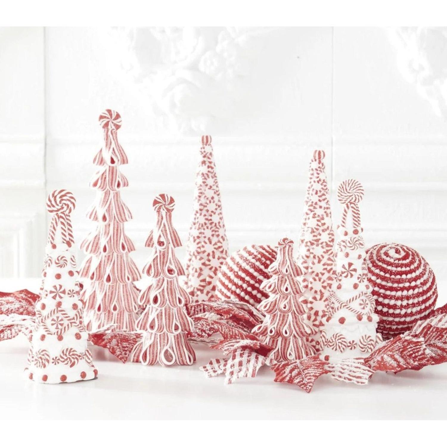 Shop For Lighted Tall Peppermint Ribbon Tree