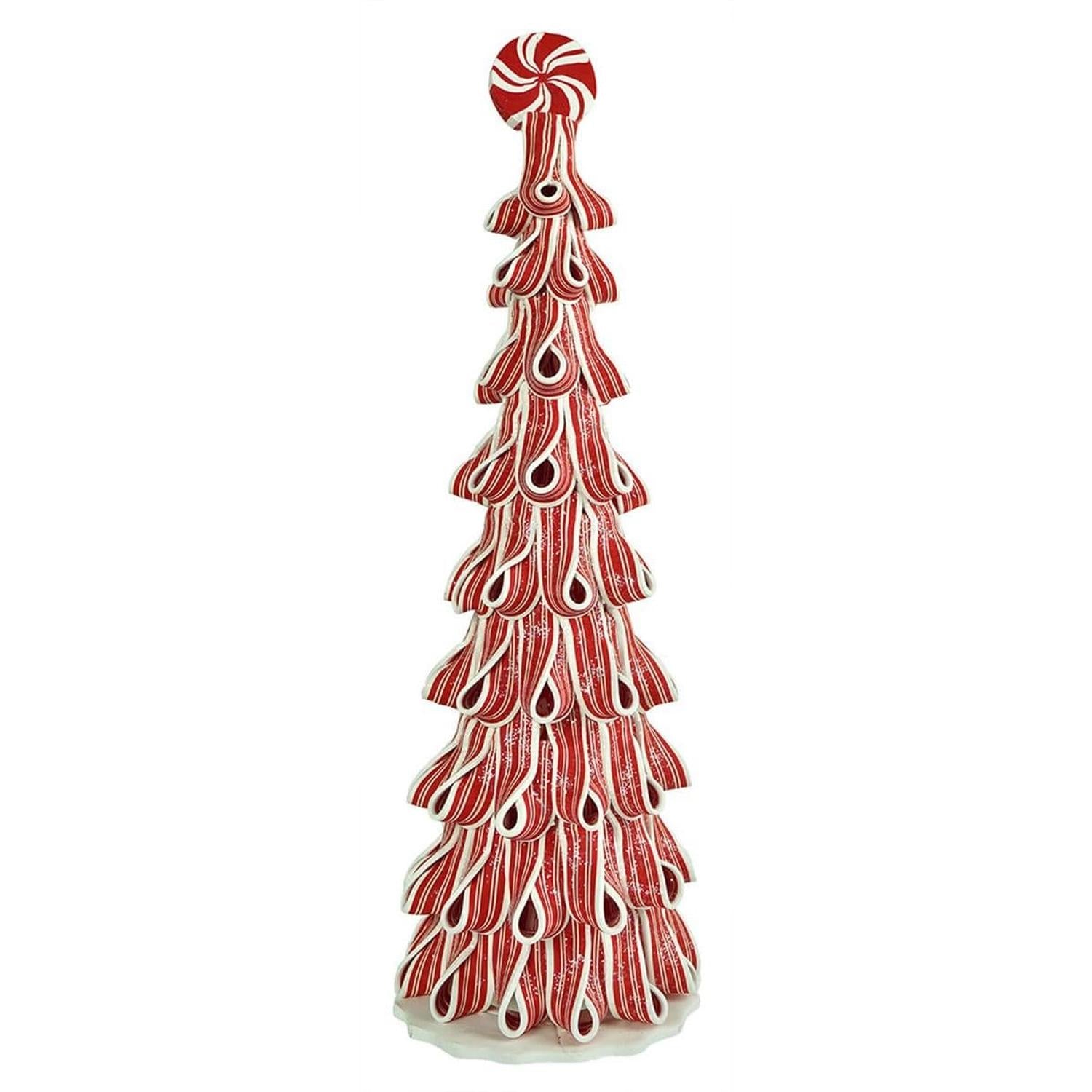 Shop For Lighted Tall Peppermint Ribbon Tree