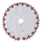 Shop For LIMITED EDITION Candy Swirl Hand Beaded Christmas Tree Skirt Arcadia Home
