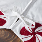 Shop For LIMITED EDITION Candy Swirl Hand Beaded Christmas Tree Skirt Arcadia Home