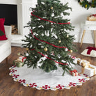 Shop For LIMITED EDITION Candy Swirl Hand Beaded Christmas Tree Skirt Arcadia Home