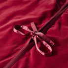 Shop For Luxurious Classic Velvet Garnet Red Christmas Tree Skirt 60" Arcadia Home