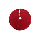 Shop For Luxurious Classic Velvet Garnet Red Christmas Tree Skirt 60" Arcadia Home