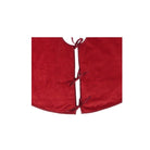 Shop For Luxurious Classic Velvet Garnet Red Christmas Tree Skirt 60" Arcadia Home