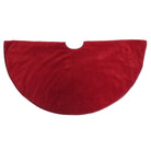 Shop For Luxurious Classic Velvet Garnet Red Christmas Tree Skirt 60" Arcadia Home