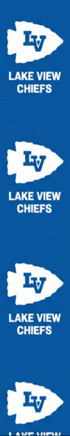 Shop For LV Chiefs Homecoming Ribbon: (Royal/White), Size 9