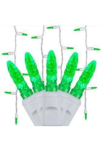 Shop For M5 Green LED Icicle Lights, 70 Bulbs