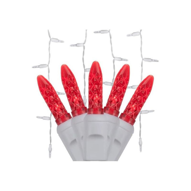 Shop For M5 Red LED Icicle Lights, 70 Bulbs