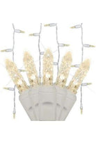 Shop For M5 Warm White LED Icicle Lights, 70 Bulbs, 7.5ft Long, White Wire