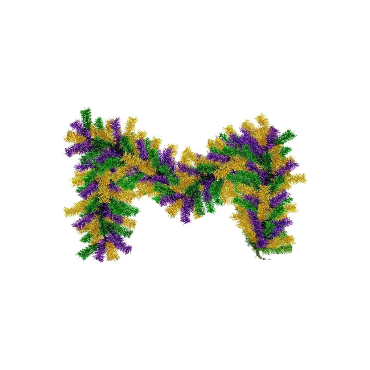 Shop For Mardi Gras Mixed Christmas Brush Garland at Michelle's aDOORable Creations