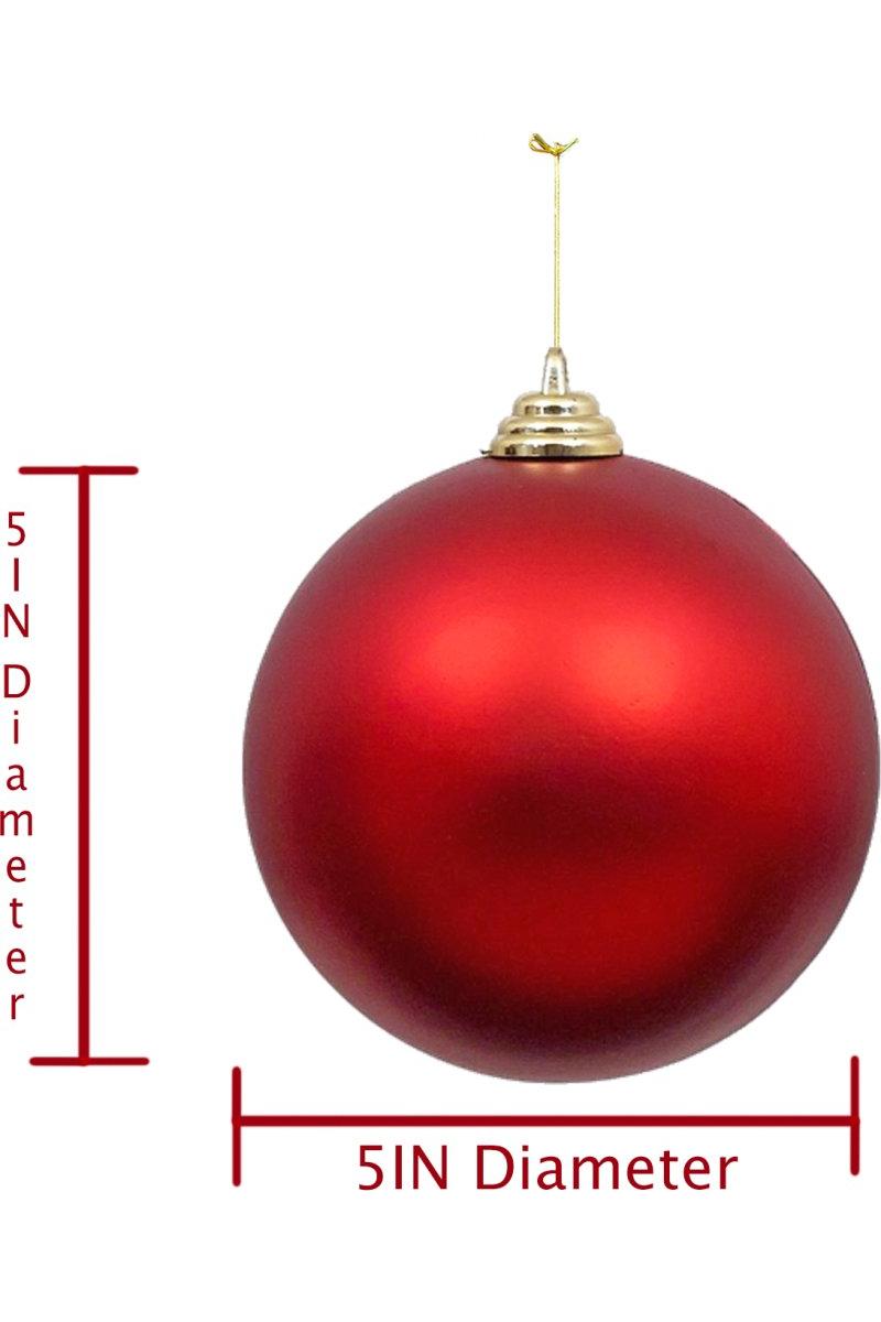 Shop For Matte Red Ball Ornaments (Bulk Sets) at Michelle's aDOORable Creations