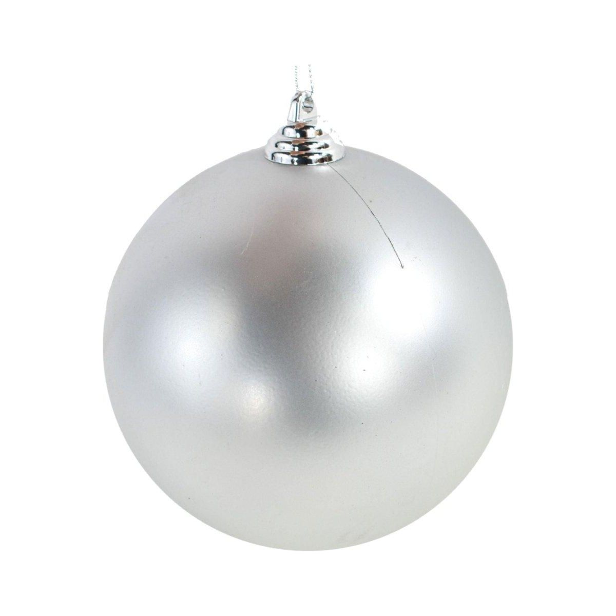 Shop For Matte Silver Ball Ornaments (Bulk Sets) at Michelle's aDOORable Creations