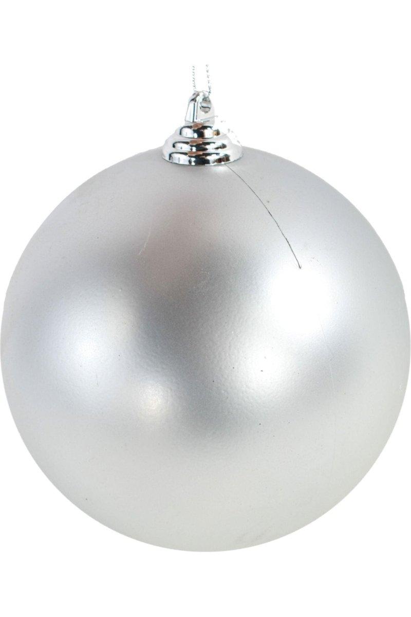 Shop For Matte Silver Ball Ornaments (Bulk Sets) at Michelle's aDOORable Creations