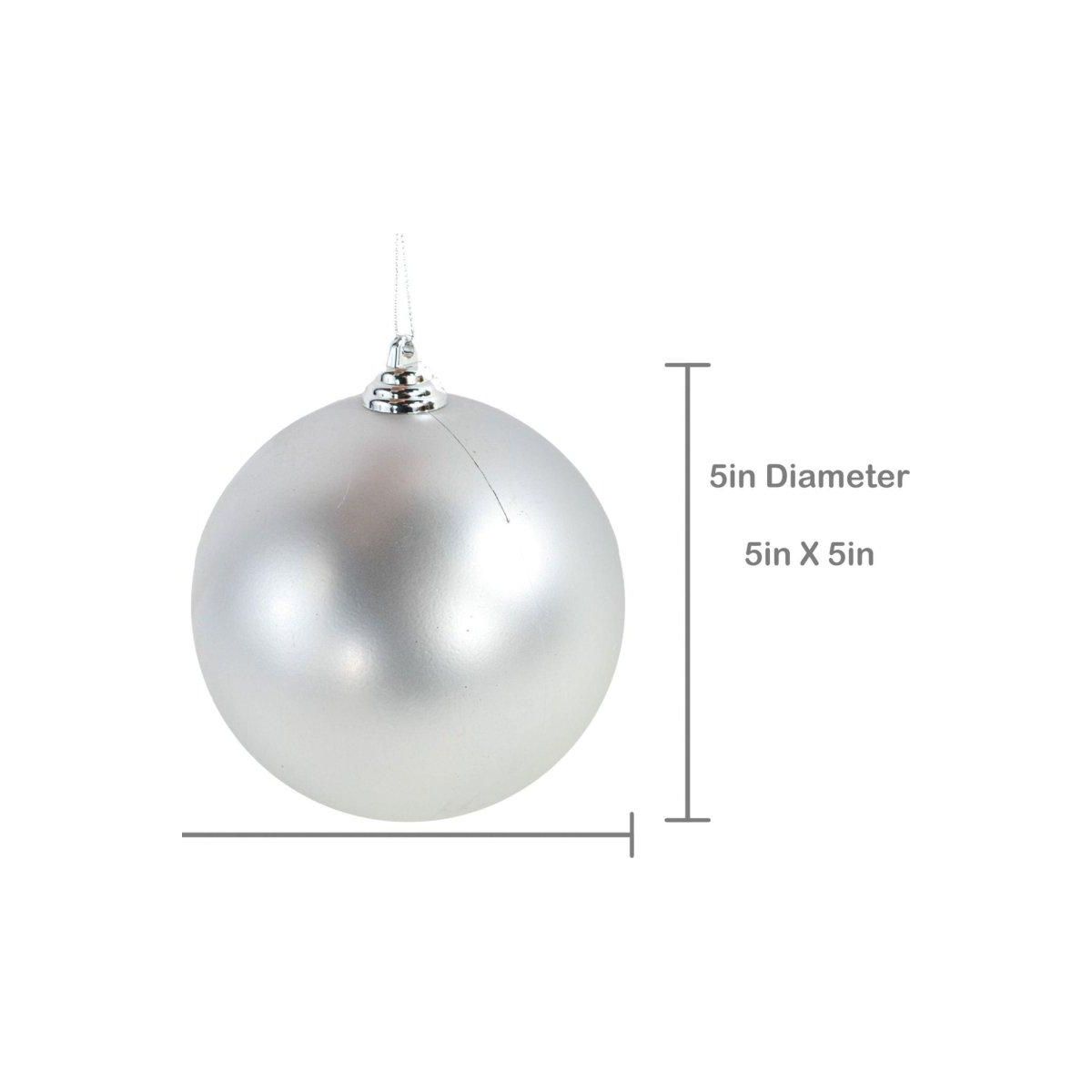 Shop For Matte Silver Ball Ornaments (Bulk Sets) at Michelle's aDOORable Creations