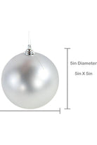 Shop For Matte Silver Ball Ornaments (Bulk Sets) at Michelle's aDOORable Creations