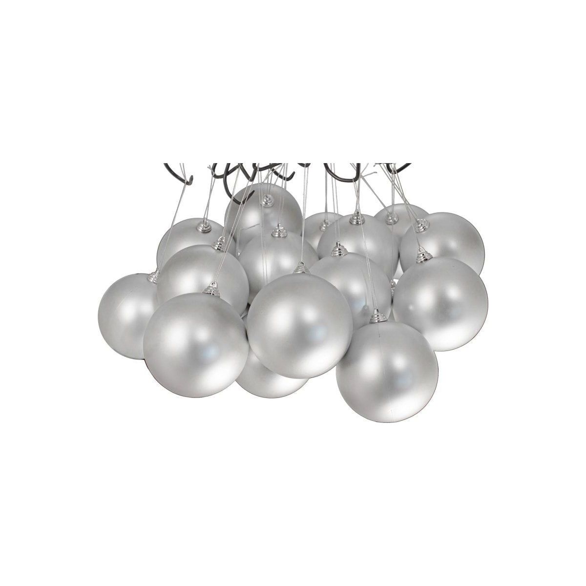 Shop For Matte Silver Ball Ornaments (Bulk Sets) at Michelle's aDOORable Creations