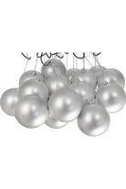 Shop For Matte Silver Ball Ornaments (Bulk Sets) at Michelle's aDOORable Creations