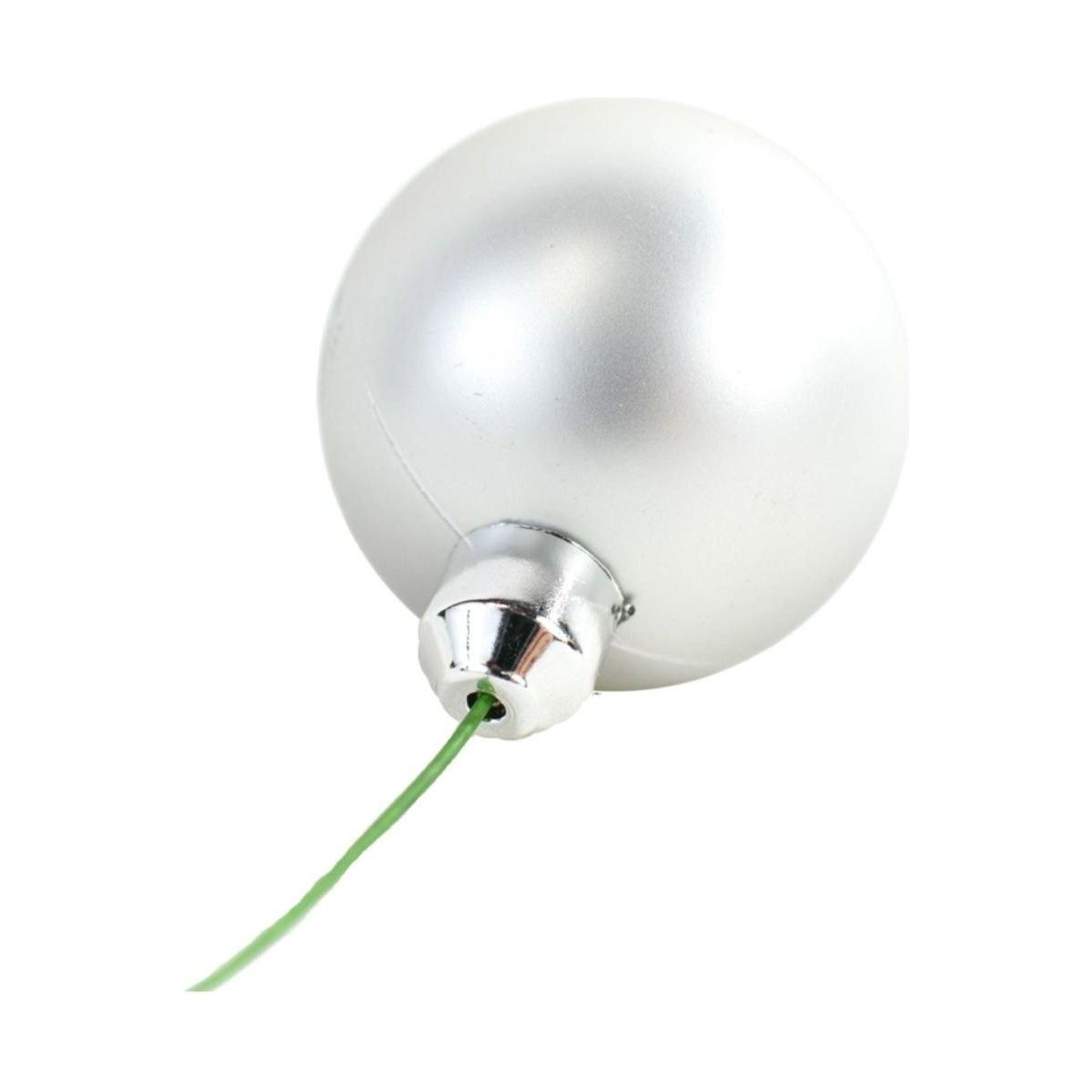 Shop For Matte Silver Ball Ornaments (Bulk Sets) at Michelle's aDOORable Creations