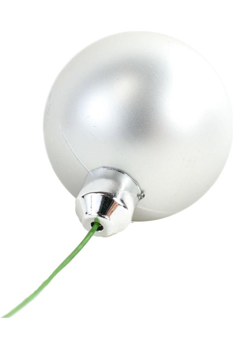 Shop For Matte Silver Ball Ornaments (Bulk Sets) at Michelle's aDOORable Creations